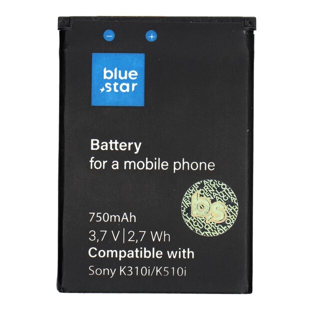 Battery for Sony Ericcson K310i / K510i / J300 / W200 / T280 750 mAh Blue Star Premium