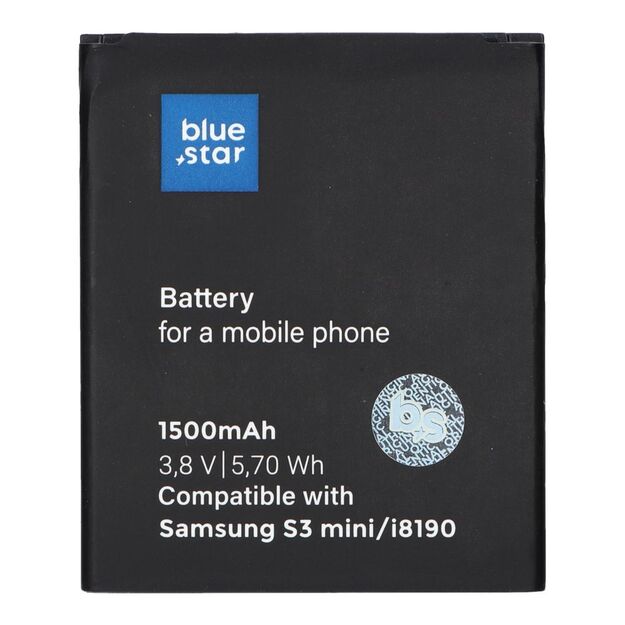 Battery for Samsung S3 Mini I8190 1500 mAh Blue Star Premium