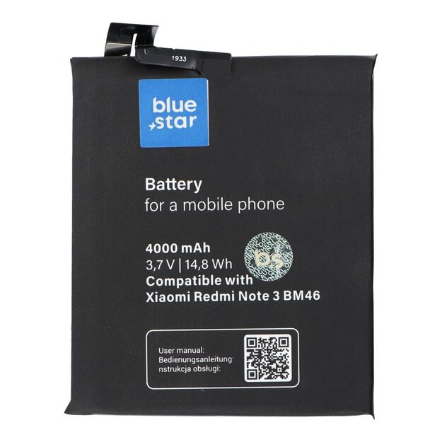 Battery for Xiaomi Redmi Note 3 (BM46) 4000 mAh Blue Star