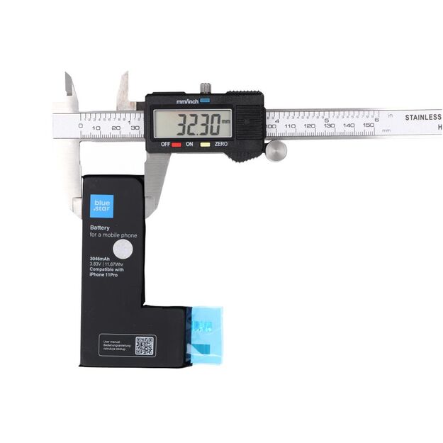 Battery without BMS for iPhone 11 PRO 3046 mAh Blue Star HQ 3