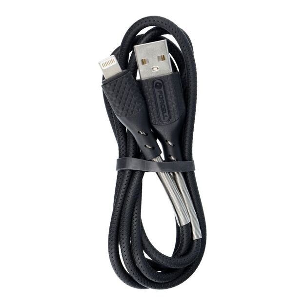Cable USB A to Lightning Forcell F-Energy 2,4A 12W Carbon 1 m CB-01A black 6