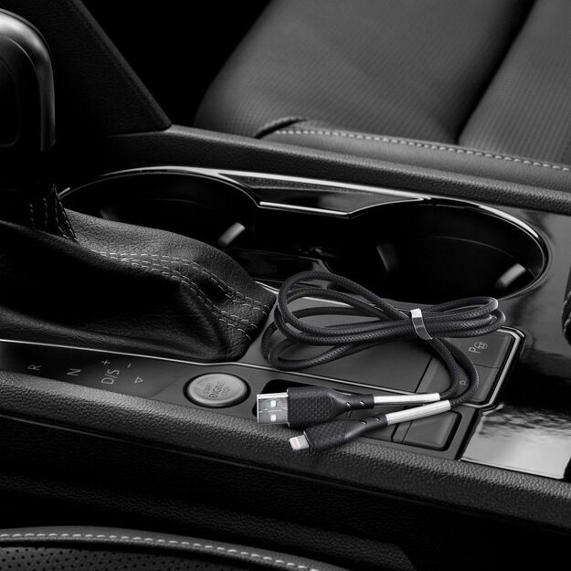 Cable USB A to Lightning Forcell F-Energy 2,4A 12W Carbon 1 m CB-01A black 13