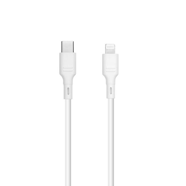 Cable USB C to Lightning Blue Star 2,4A 27W 1 m DC-001CL2.4 white 2