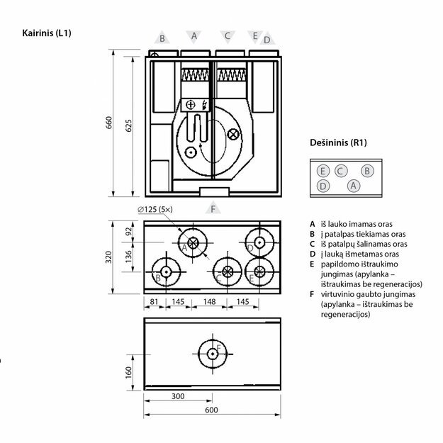 Rekuperatorius Domekt R 200 V 3