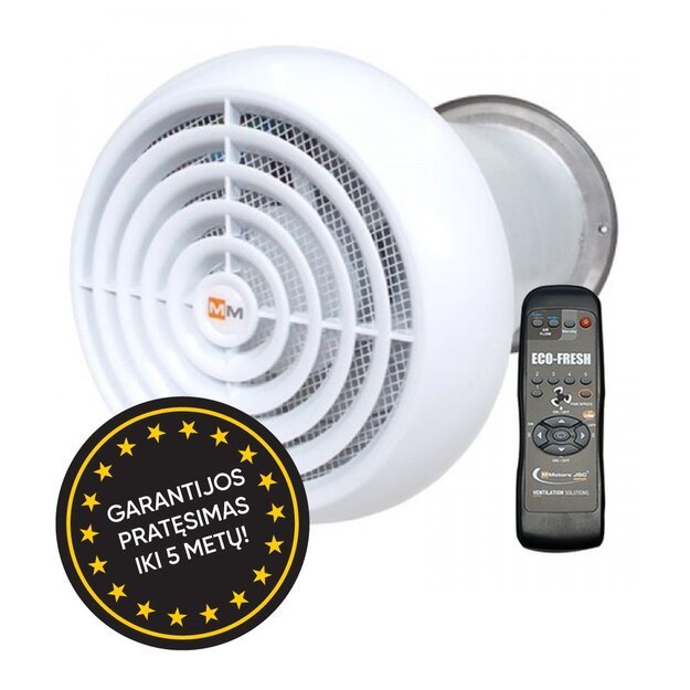 Mini rekuperatorius ECO-FRESH 07 (su pa&scaron;ildymo funkcija)