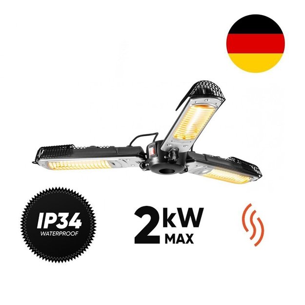 Halogeninis infraraudonųjų spindulių &scaron;ildytuvas Trotec Umbrella IR 2005 SC