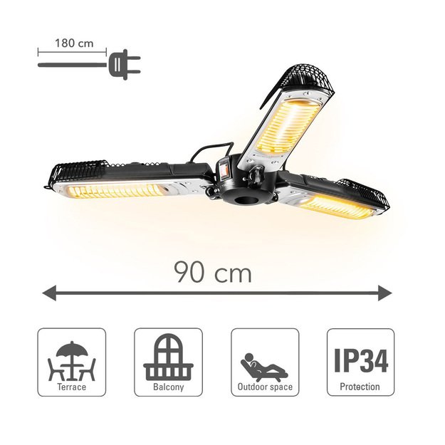 Halogeninis infraraudonųjų spindulių &scaron;ildytuvas Trotec Umbrella IR 2005 SC 6