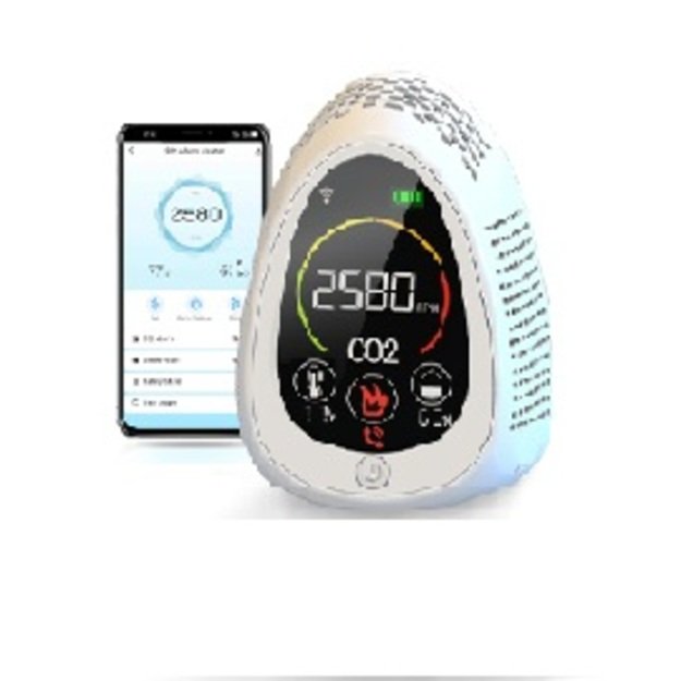I&scaron;manioji oro kokybės stotelė Feelspot WS2023 NDIR, WIFI, Tuya (matuoja CO2) 1