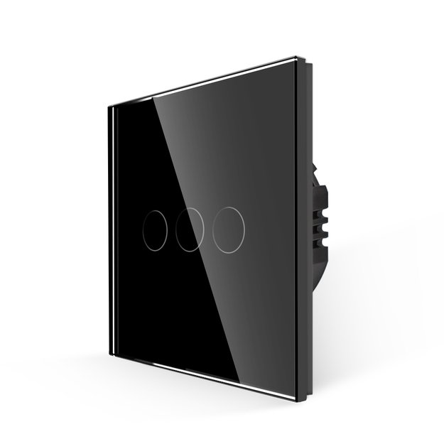 WiFi tripolis sensorinis jungiklis Feelspot, juodas 600W 1