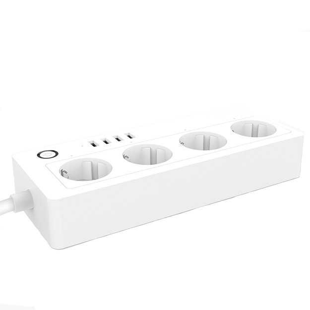 I&scaron;manusis keturvietis ilgintuvas su USB jungtimis Feelspot FS-ST03WE WiFi, Tuya 3