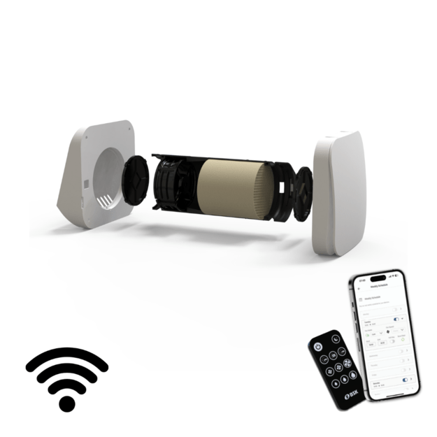 Sieninis mini rekuperatorius BSK Zephyr Mini