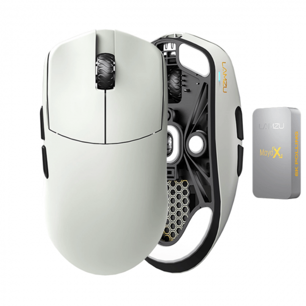 Lamzu MAYA X Wireless 8K Cloud Grey (Pilka) Belaidė Žaidimų Pelė
