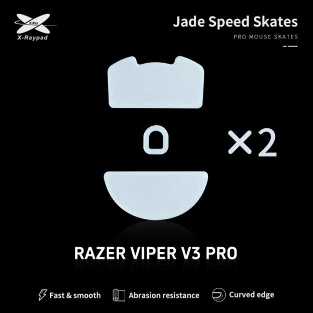 X-Raypad Jade Skates Razer Deathadder V3 Pro White 2 vnt. (Balti) Pakaitiniai Mouse Feet