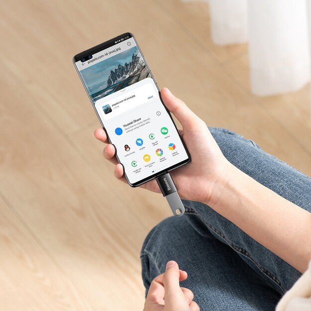 Adapteris Baseus Ingenuity Series Type-C to USB-A3.1 OTG juodas ZJJQ000001 3