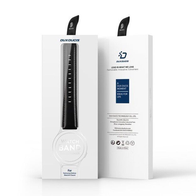 Apyrankė Dux Ducis Business Series For Smartwatches 20mm Black 3