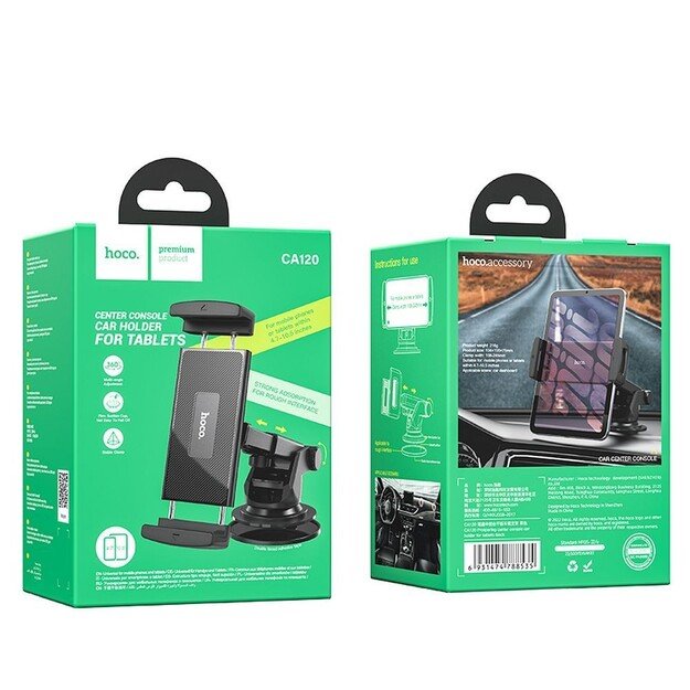 Automobilinis plan&scaron;etinio kompiuterio laikiklis Hoco CA120 juodas 5
