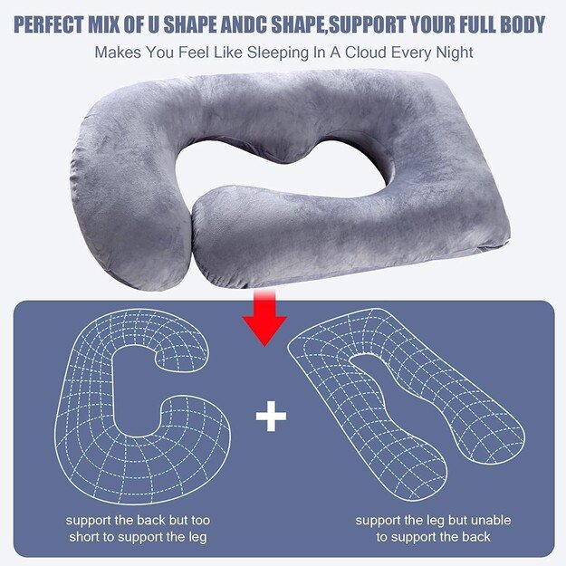 Daugiafunkcė pagalvė nė&scaron;čiosioms Reach, U forma 3