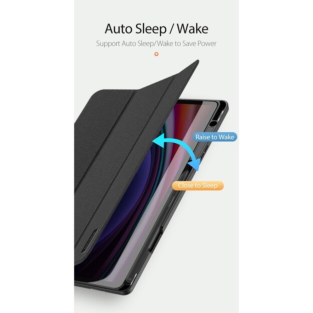 Dėklas Dux Ducis Domo Samsung X820 Tab S10 Plus/X610/X616 Tab S9 FE Plus juodas 1