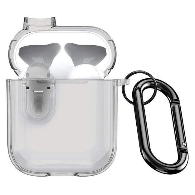 Dėklas Dux Ducis PECL Apple AirPods 1/2 pilkas