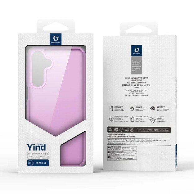 Dėklas Dux Ducis Yind skirtas Samsung A266 A26 5G rožinis 5
