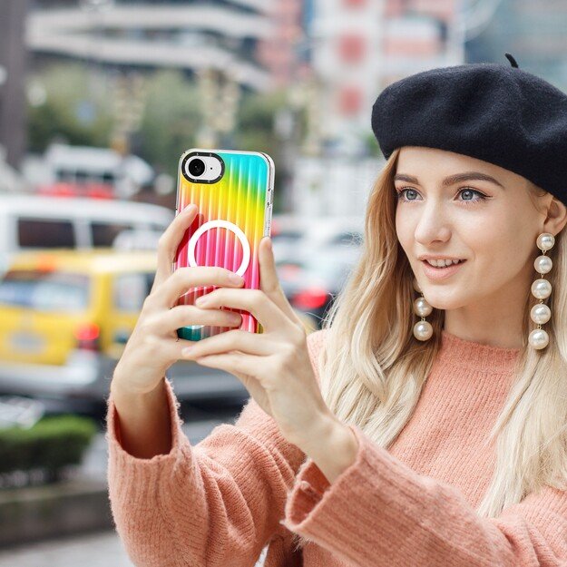 Dėklas Dux Ducis Zest Apple iPhone 16e Gradient Rainbow 1