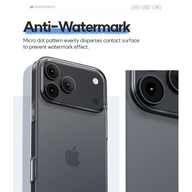 Dėklas Mercury Jelly Clear Apple iPhone Air skaidrus 3