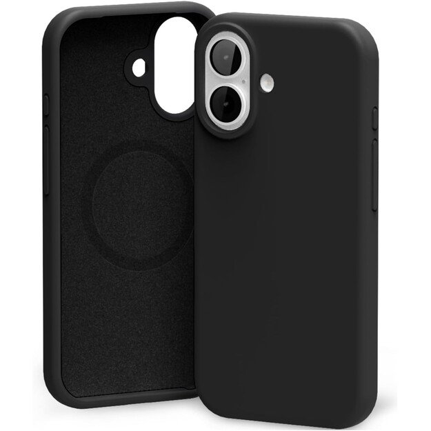 Dėklas Mercury Pure Magsafe Silicon Case Apple iPhone 17 juodas