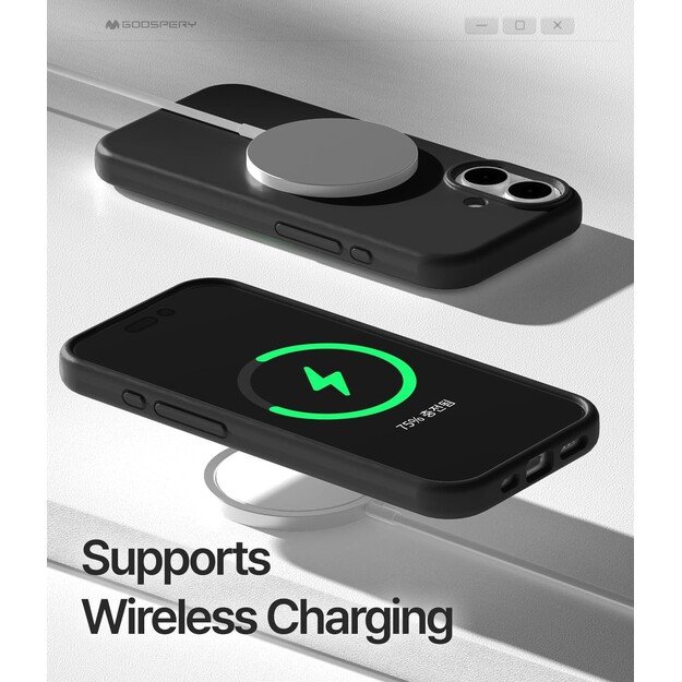 Dėklas Mercury Pure Magsafe Silicon Case Apple iPhone 17 juodas 4