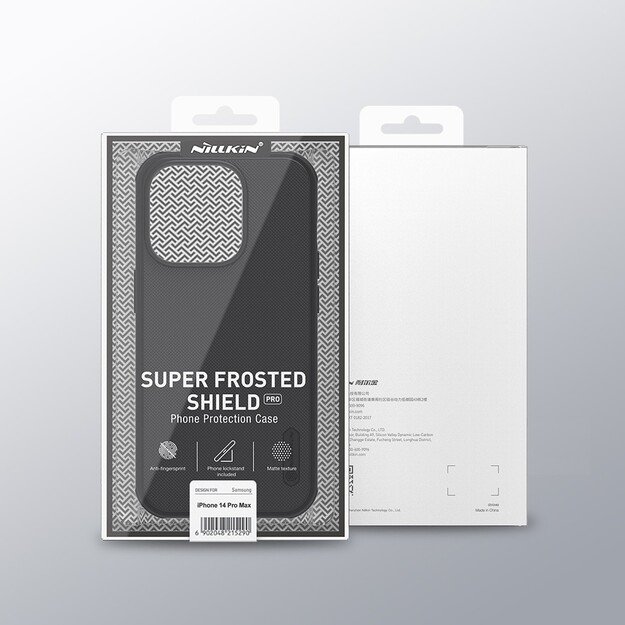 Dėklas Nillkin Super Frosted Shield Pro Apple iPhone 15 Pro žalias 5