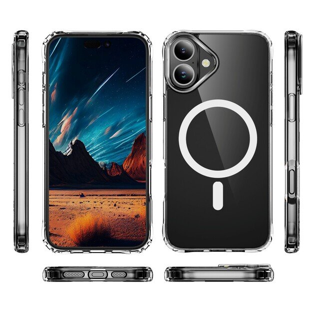 Dėklas Perfectionists Clear Mag Case Apple iPhone 16 Plus skaidrus 4