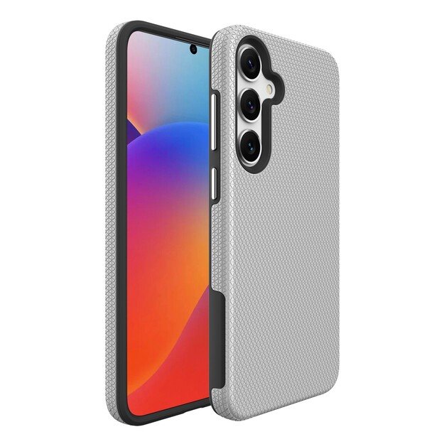 Dėklas Perfectionists Triangle Case Samsung A366 A36 5G sidabrinis 1