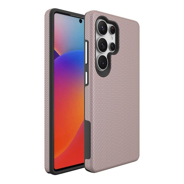 Dėklas Perfectionists Triangle Case Samsung S908 S22 Ultra 5G rožinio aukso 1