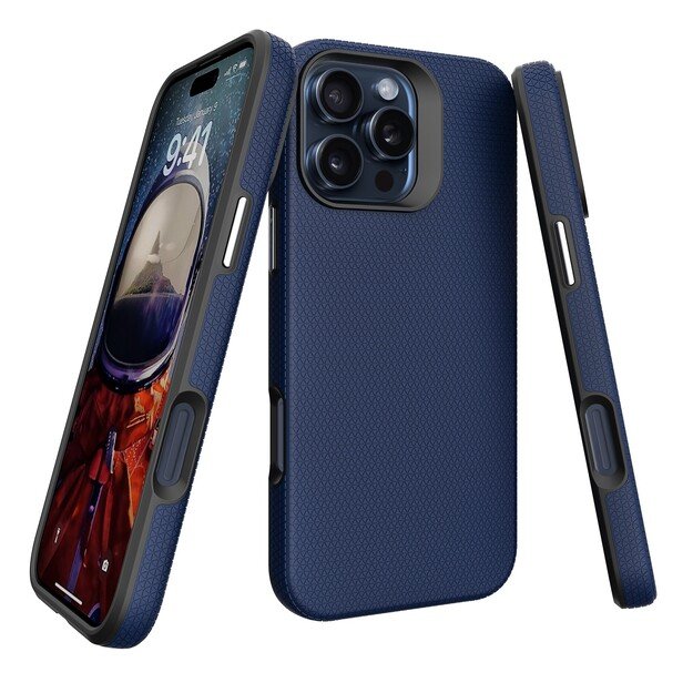 Dėklas Perfectionists Triangle Mag Case Apple iPhone 14 Pro tamsiai mėlynas 2