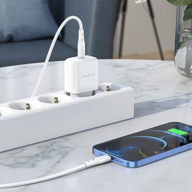 Įkroviklis Borofone BN3 20W USB-C baltas 4