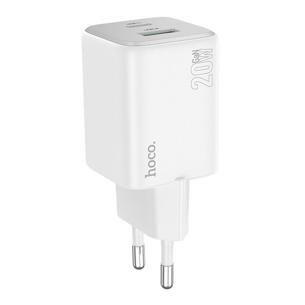 Įkroviklis Hoco N41 20W GaN USB-A/USB-C baltas 1