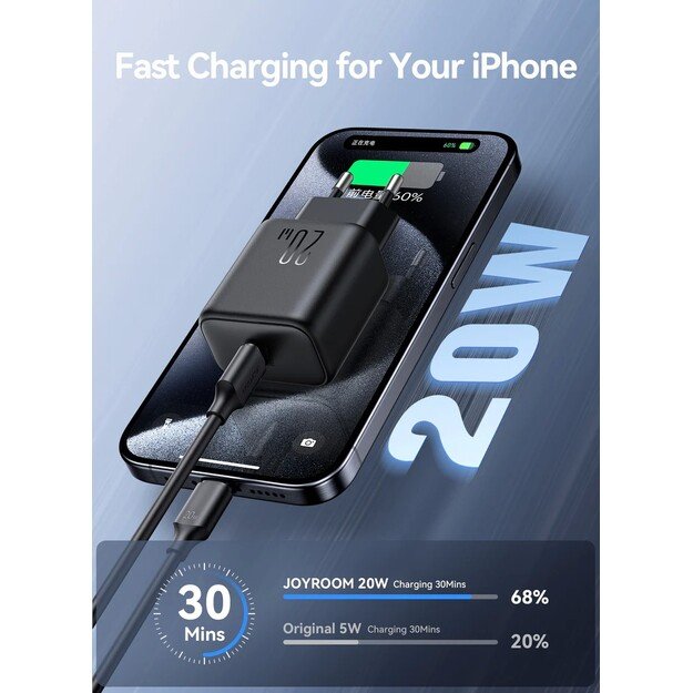 Įkroviklis Joyroom JR-TCF20 20W USB-C juodas 1