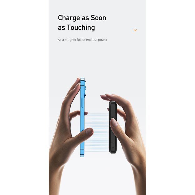I&scaron;orinė baterija Power Bank Awei P139K 22.5W Magnetic Wireless 10000mAh juoda 4