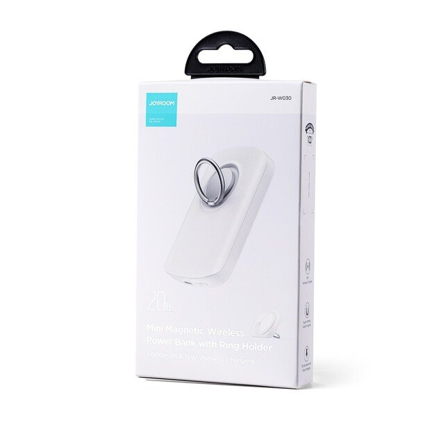 I&scaron;orinė baterija Power Bank Joyroom JR-W030 20W Magnetic Wireless 6000mAh juoda 1