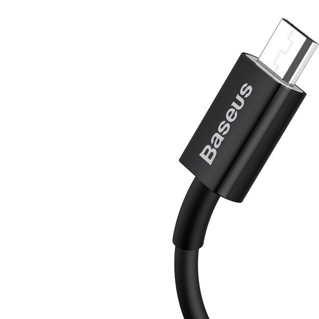 USB kabelis Baseus Superior USB-A to MicroUSB 2A 1.0m juodas CAMYS-01 1