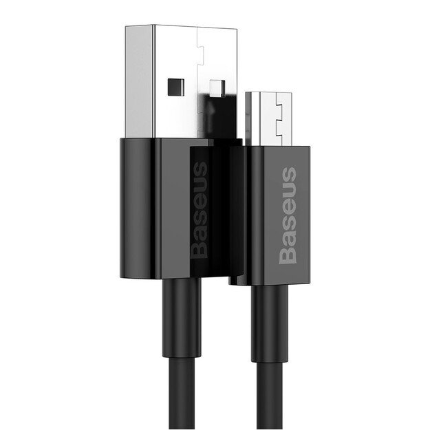 USB kabelis Baseus Superior USB-A to MicroUSB 2A 1.0m juodas CAMYS-01 2