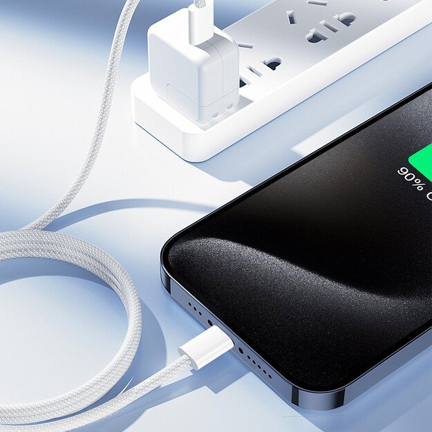 USB kabelis Joyroom S-A45 USB-C to USB-C 60W 1.0m baltas 2