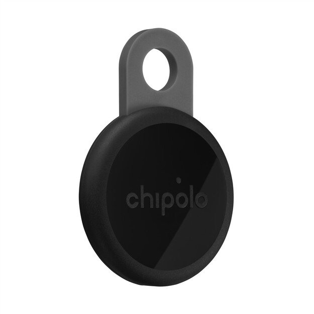 Chipolo LOOP &ndash; Rechargeable Bluetooth Tracker with Silicone Loop for iOS & Android, Charcoal 2