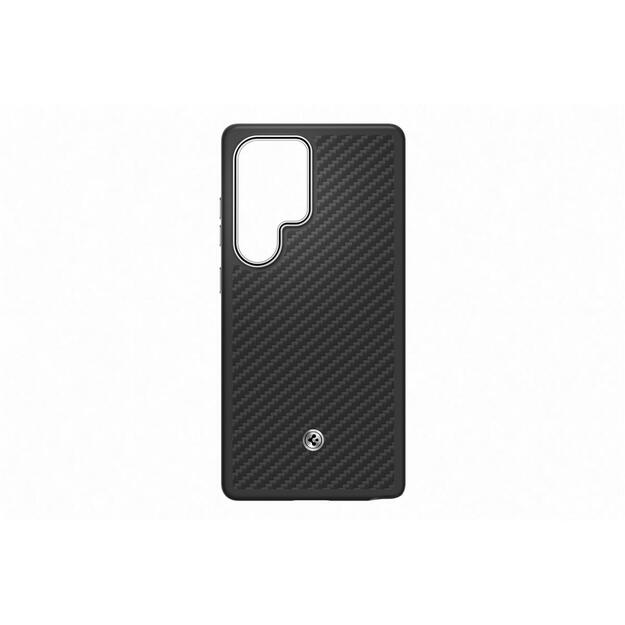 FPS938PGABW Enzo Aramid Case Samsung Galaxy S25 Ultra, Black Silver 5