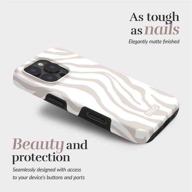 MIO Sandy Zebra Magsafe Case Compatible for Samsung S25+ 5G 4