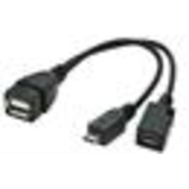 CABLE USB OTG AF +MICRO BF TO/MICRO BM A-OTG-AFBM-04 GEMBIRD 1