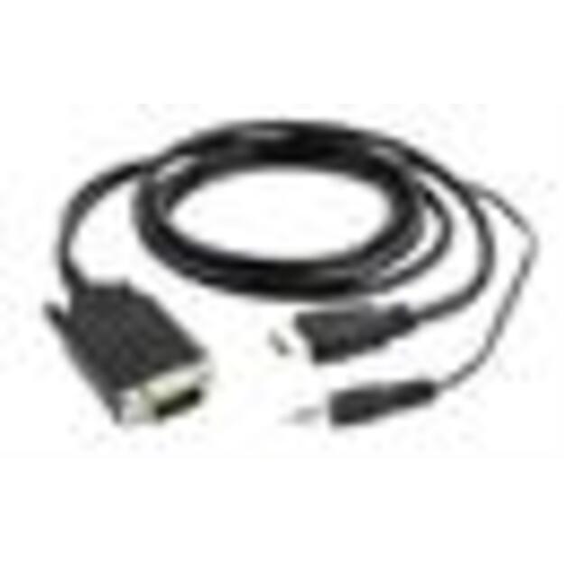 CABLE HDMI-VGA +3.5MM/3M A-HDMI-VGA-03-10 GEMBIRD 1