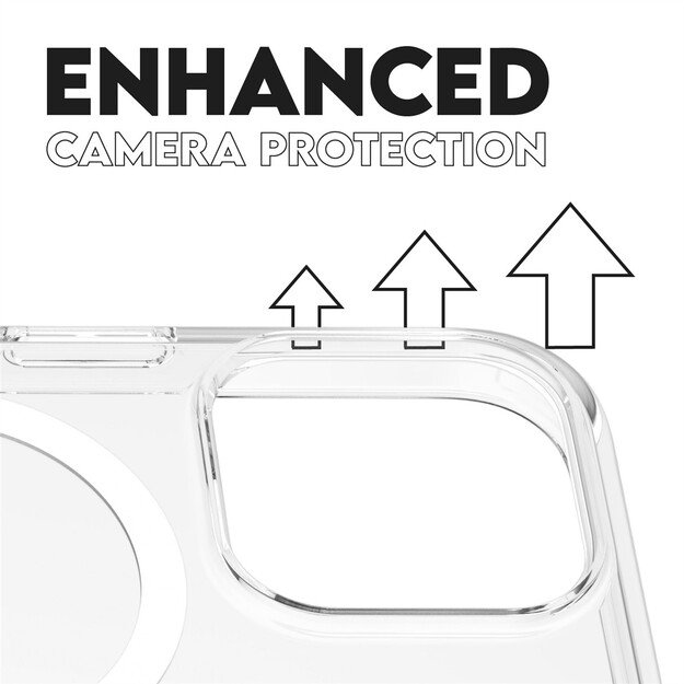 CARE Flagship case with White MagSafe iPhone 16 Pro, Transparent