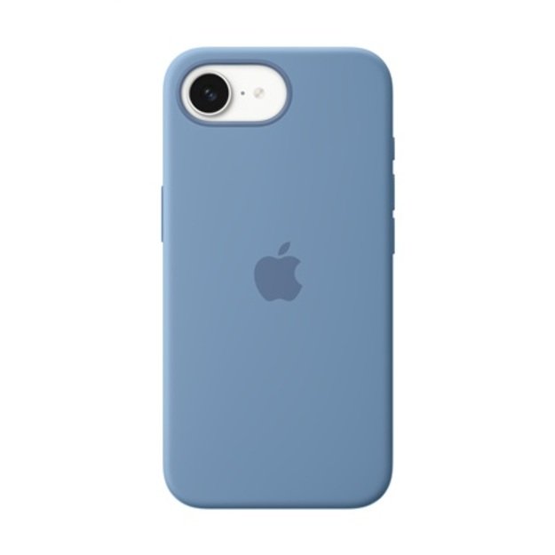 MD3Q4ZM/A iPhone 16e Silicone Case, Winter Blue