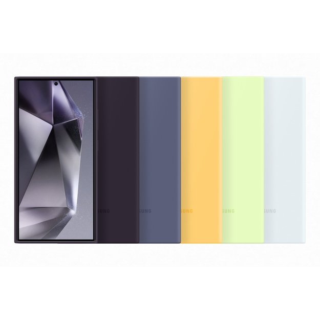 PS928TEE Silicone Cover Samsung Galaxy S24 Ultra, Dark Violet 5