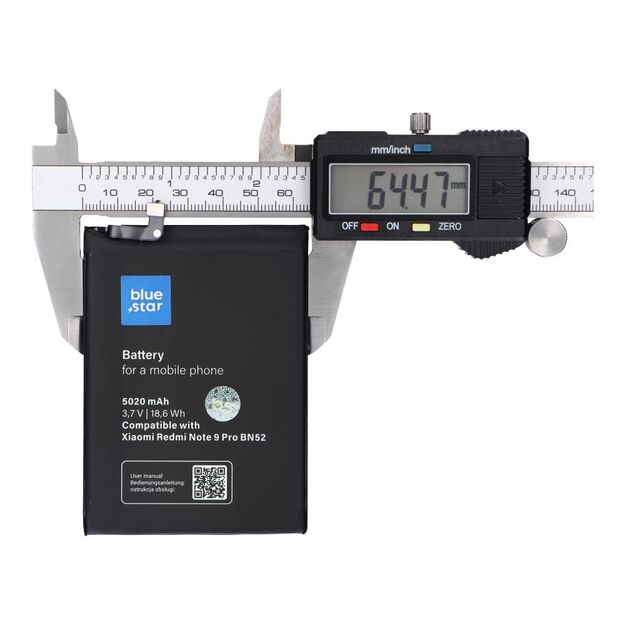 Battery for Xiaomi Redmi Note 9 Pro (BN52) 5020 mAh Blue Star 2